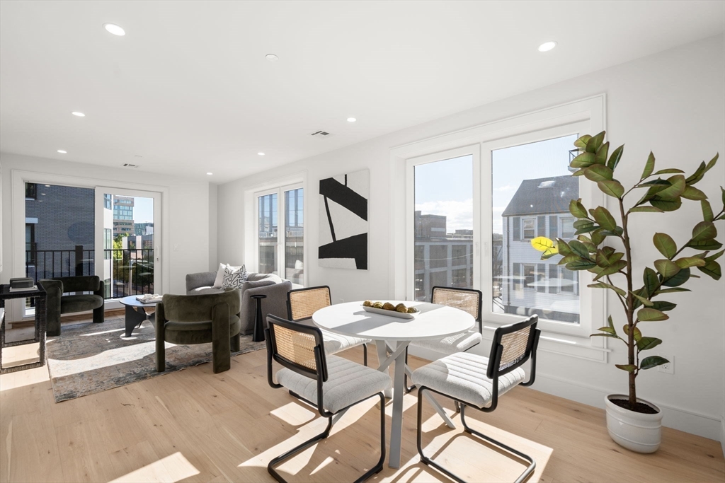 90 A Street, Unit 3 Boston, MA 02127 - Photo 4 of 20 a living room with furniture and potted plants