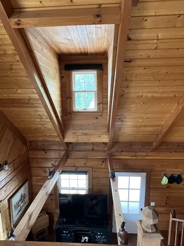 a view of a bathroom with a shower