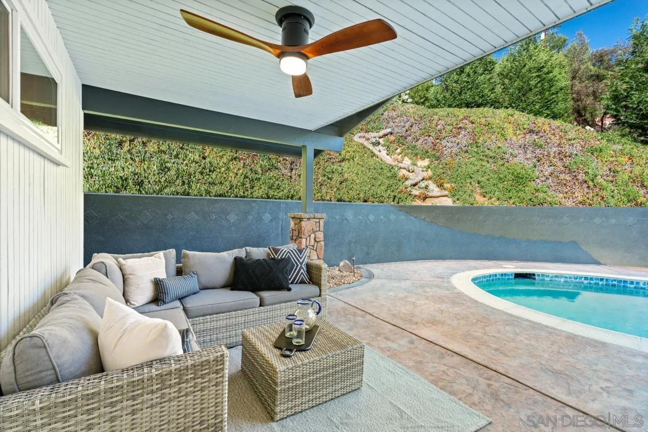 4911 Beaumont Drive La Mesa, CA 91941 - Photo 57 of 74 a outdoor living space with furniture and garden view
