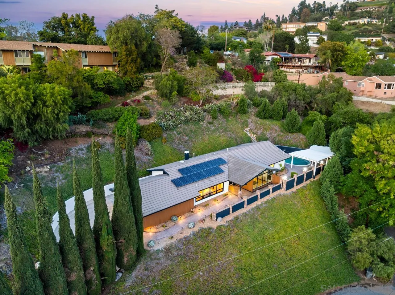 4911 Beaumont Drive La Mesa, CA 91941 - Photo 64 of 74 an aerial view of a house with yard swimming pool and outdoor seating