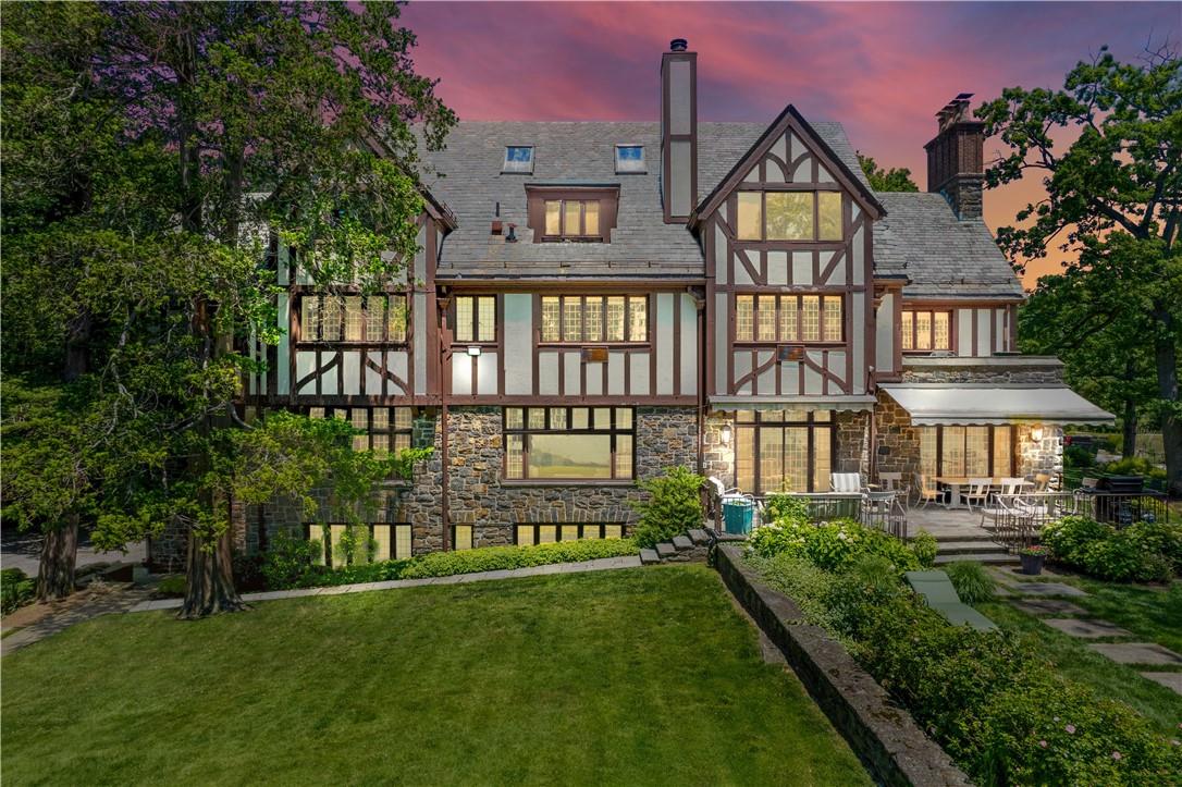 6 Shore Road Rye, NY 10580 - Photo 34 of 36 Night view of the back of the house