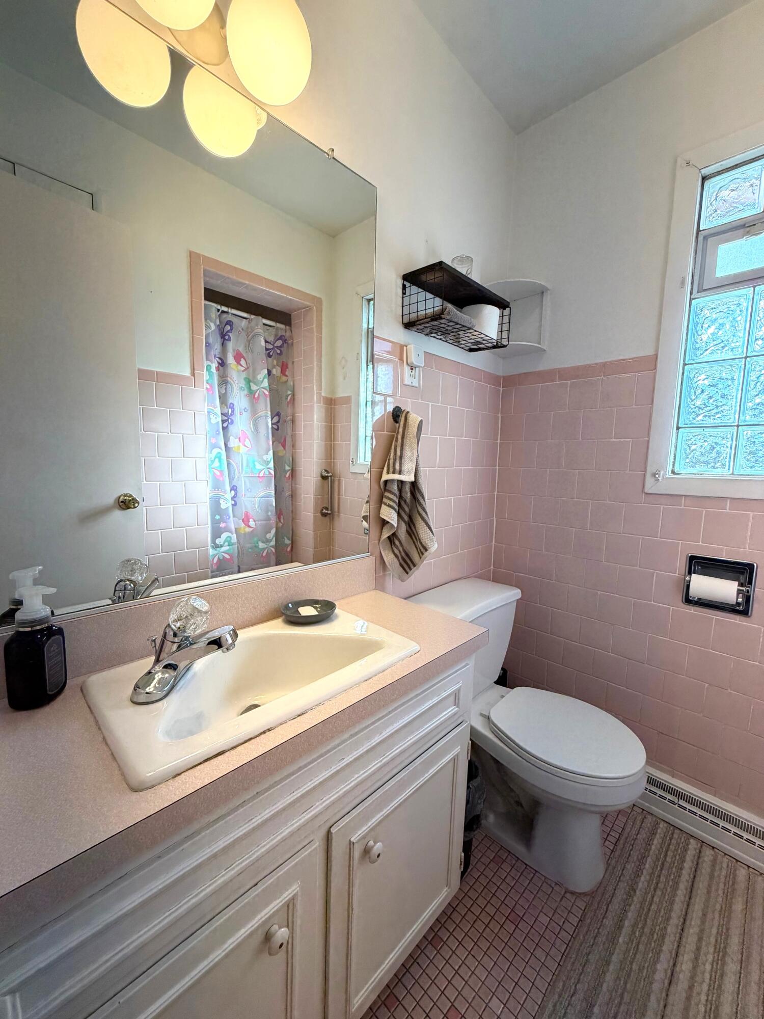 5451 Marcella Road Merrillville, IN 46410 - Photo 15 of 24 a bathroom with a sink and a mirror