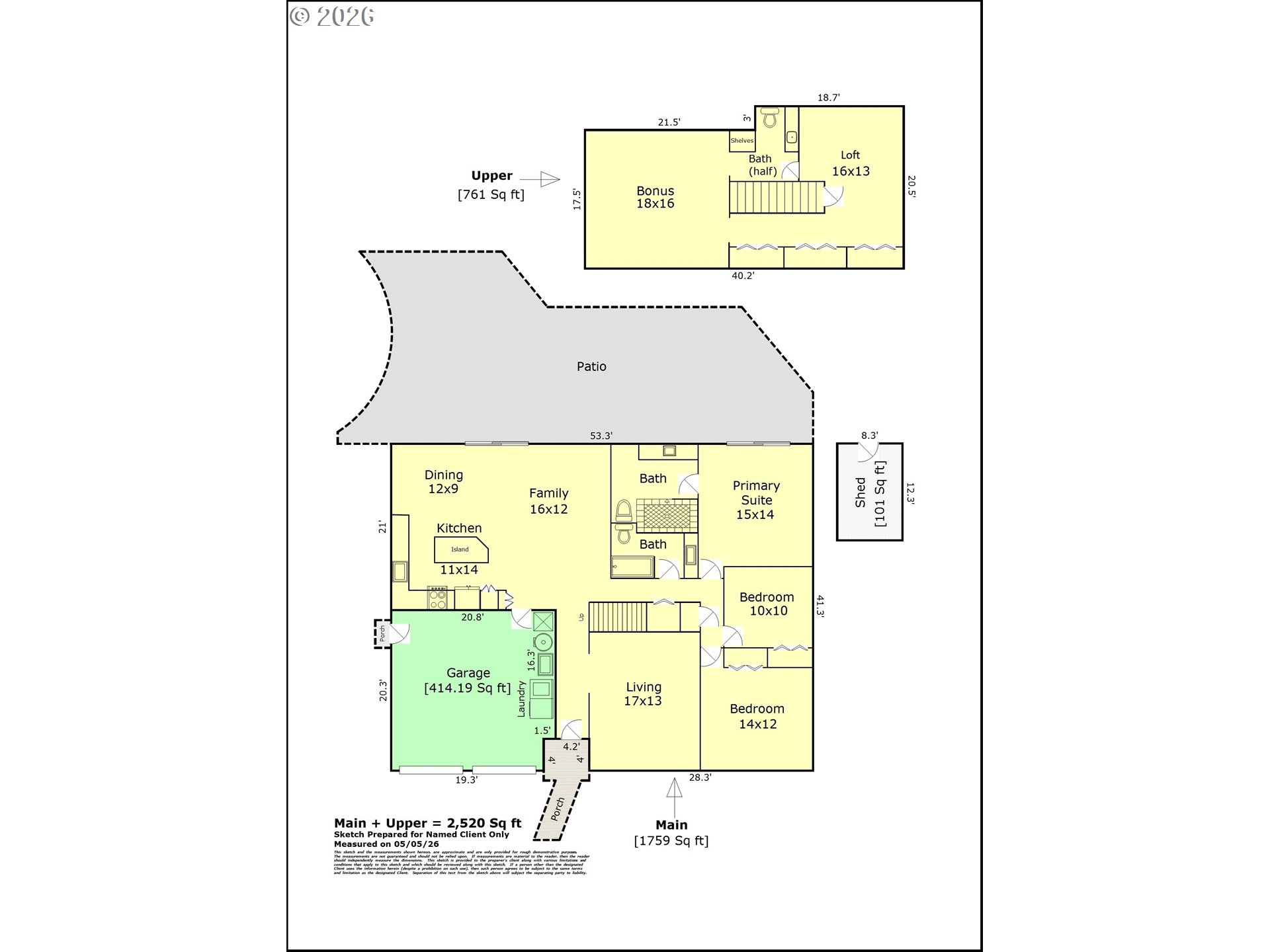 1480 Northwest Jenne Avenue Portland, OR 97229 - Photo 47 of 47 Floor Plan
