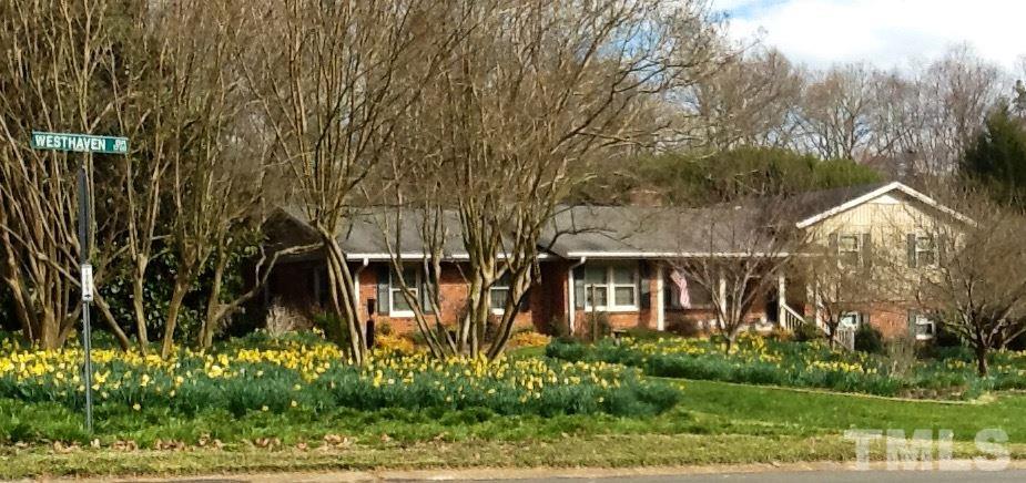 1716 Westhaven Drive Raleigh, NC 27607 - Photo 2 of 22 View of home when daffodils are in bloom