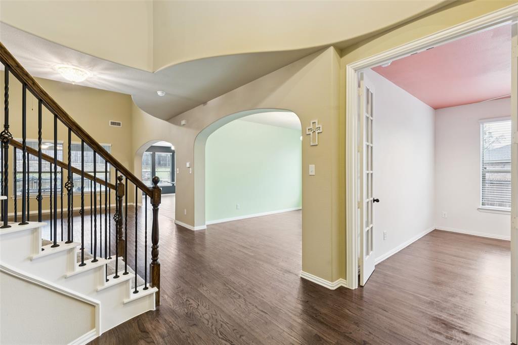 6518 Dry Farm Rowlett, TX 75089 - Photo 15 of 40 a view of entryway with wooden floor