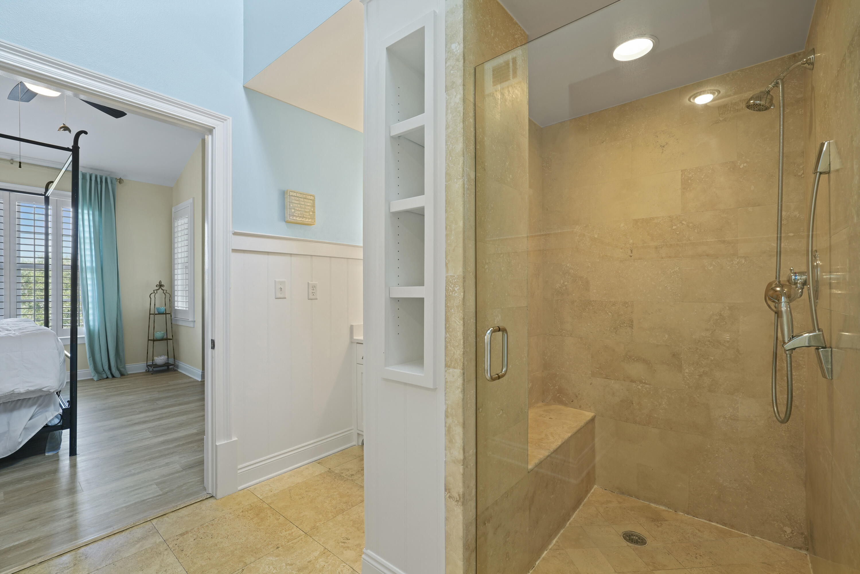 34 North Barrett Square, Unit 3A Inlet Beach, FL 32461 - Photo 23 of 45 a bathroom with a shower and a sink