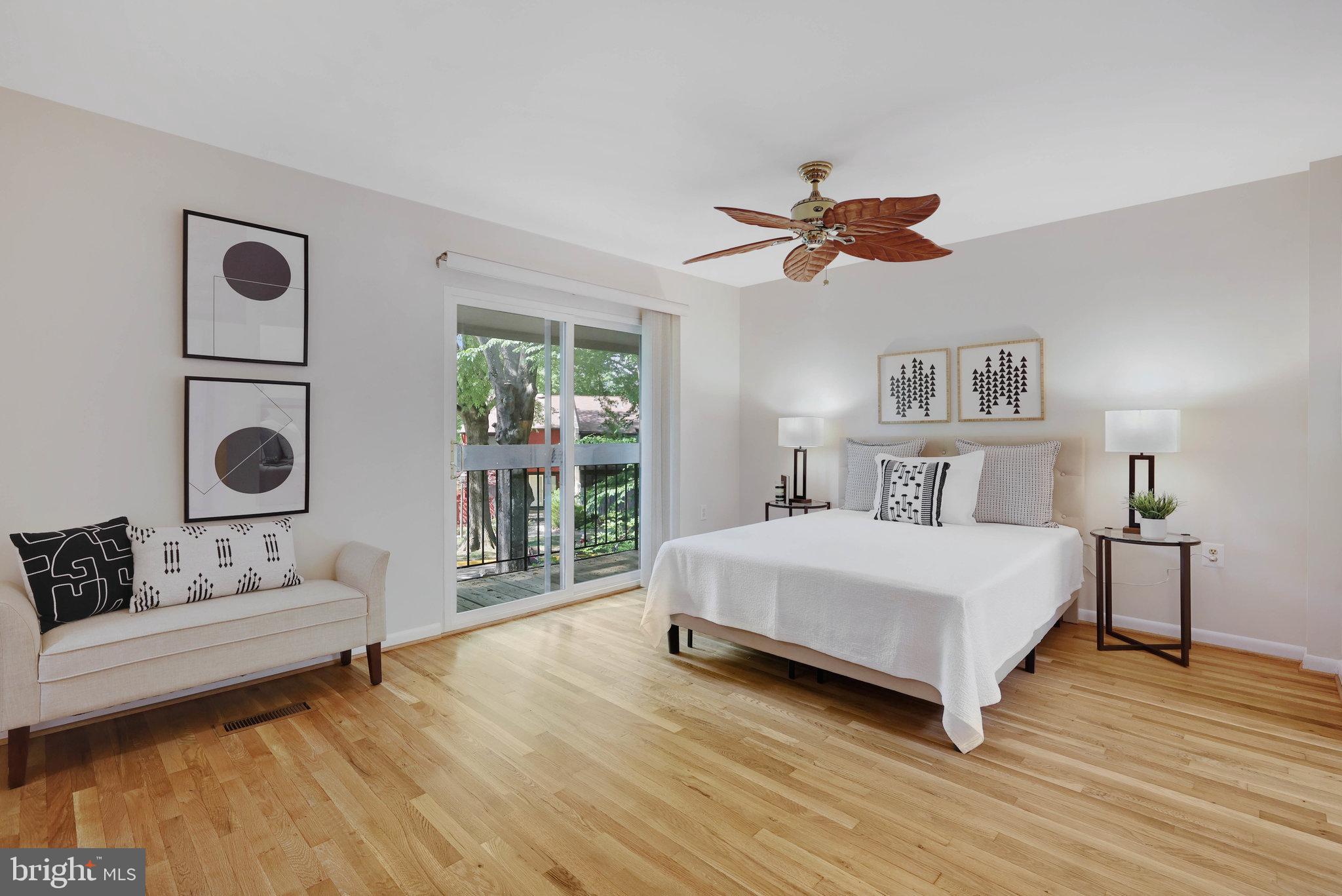 11128 Saffold Way Reston, VA 20190 - Photo 35 of 58 Primary Bedroom with Refinished Wood Floor