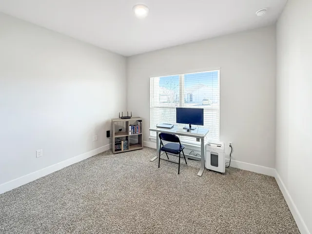 a utility room with a window