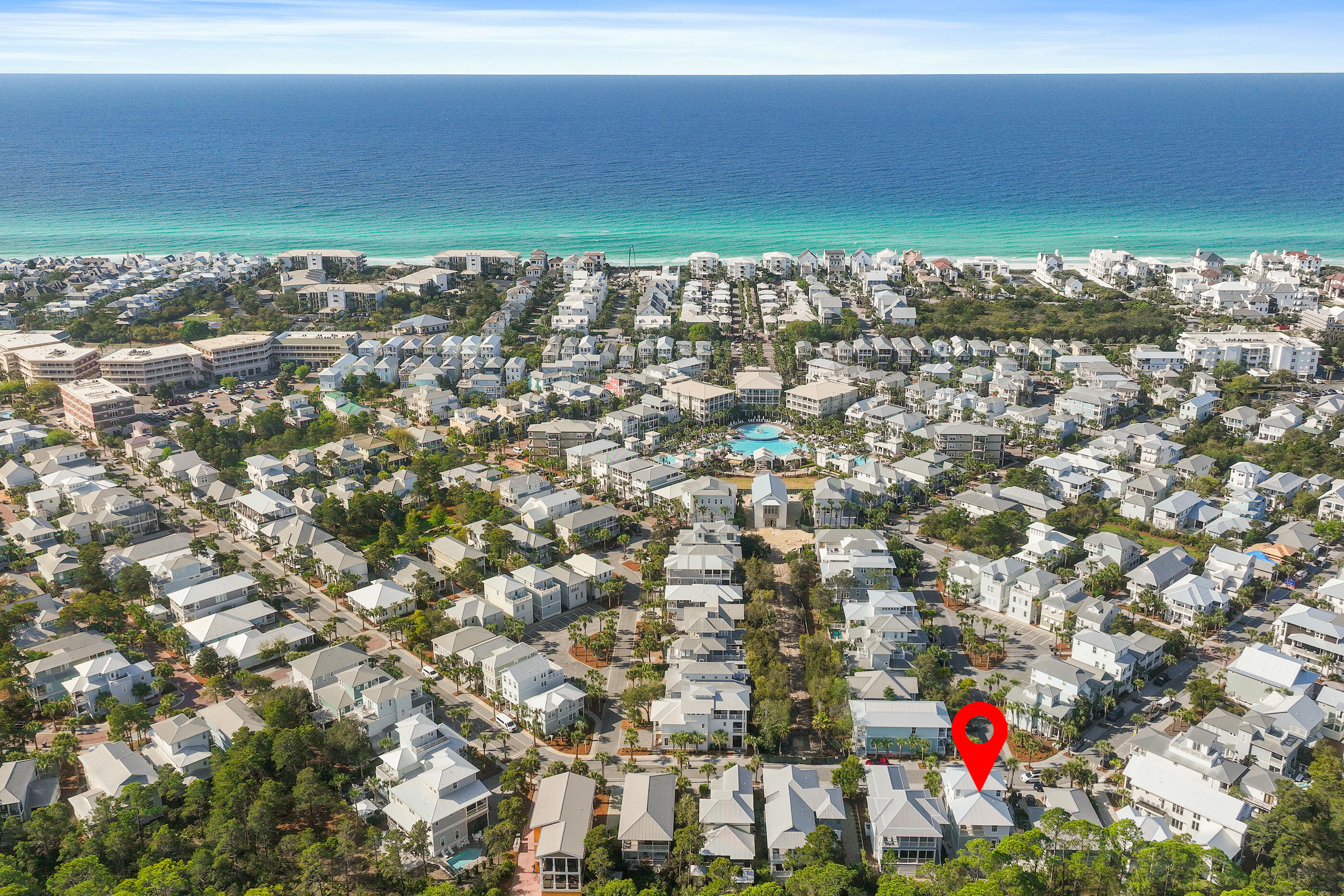 a view of city and ocean