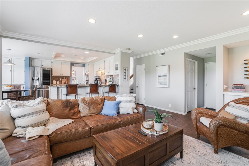 5 Lindall Street Laguna Niguel, CA 92677 - Photo 18 of 45 a living room with furniture and a view of kitchen
