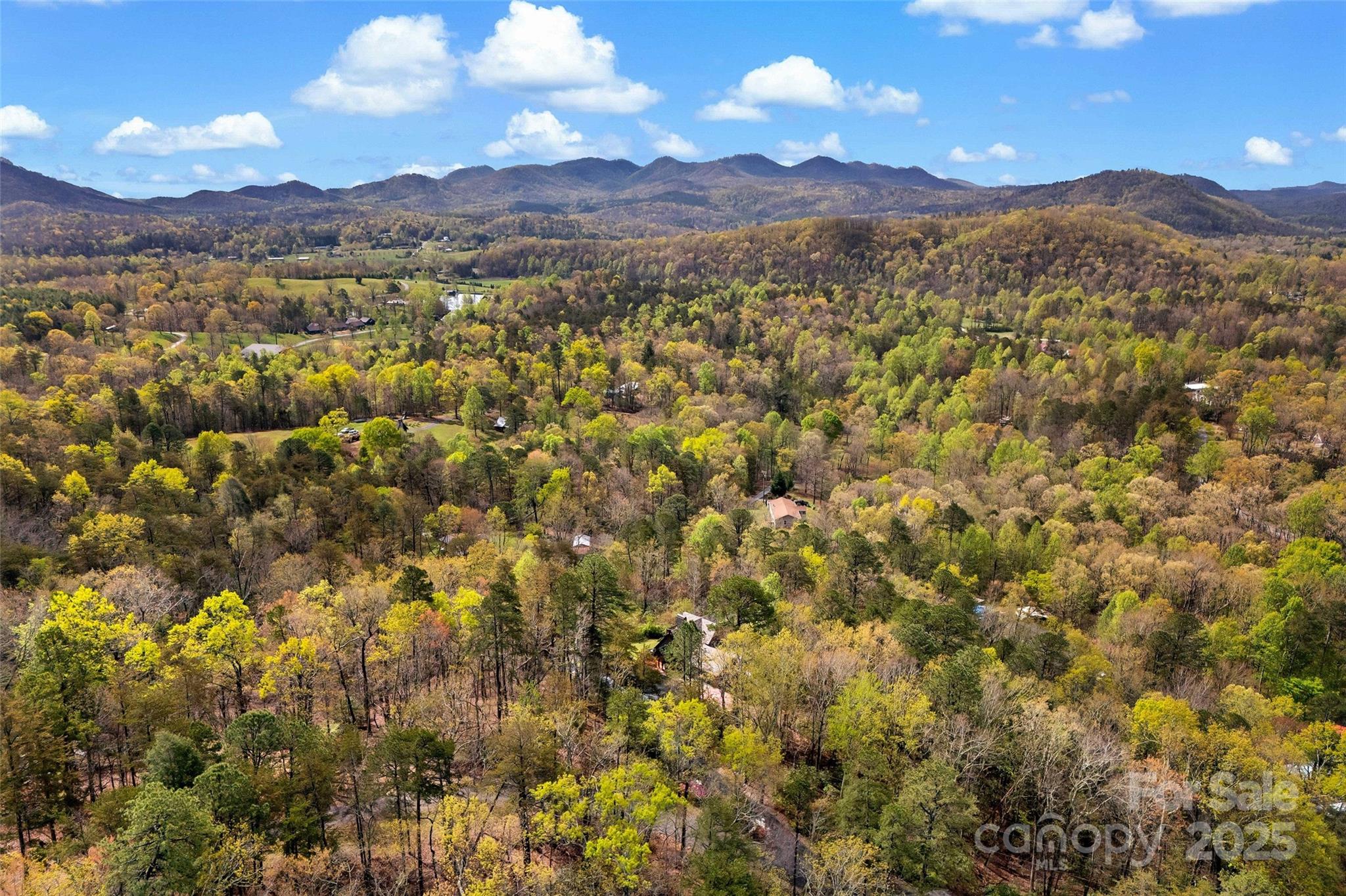 692 Hidden Acres Drive Marion, NC 28752 - Photo 45 of 48 a view of a city with mountains in the background
