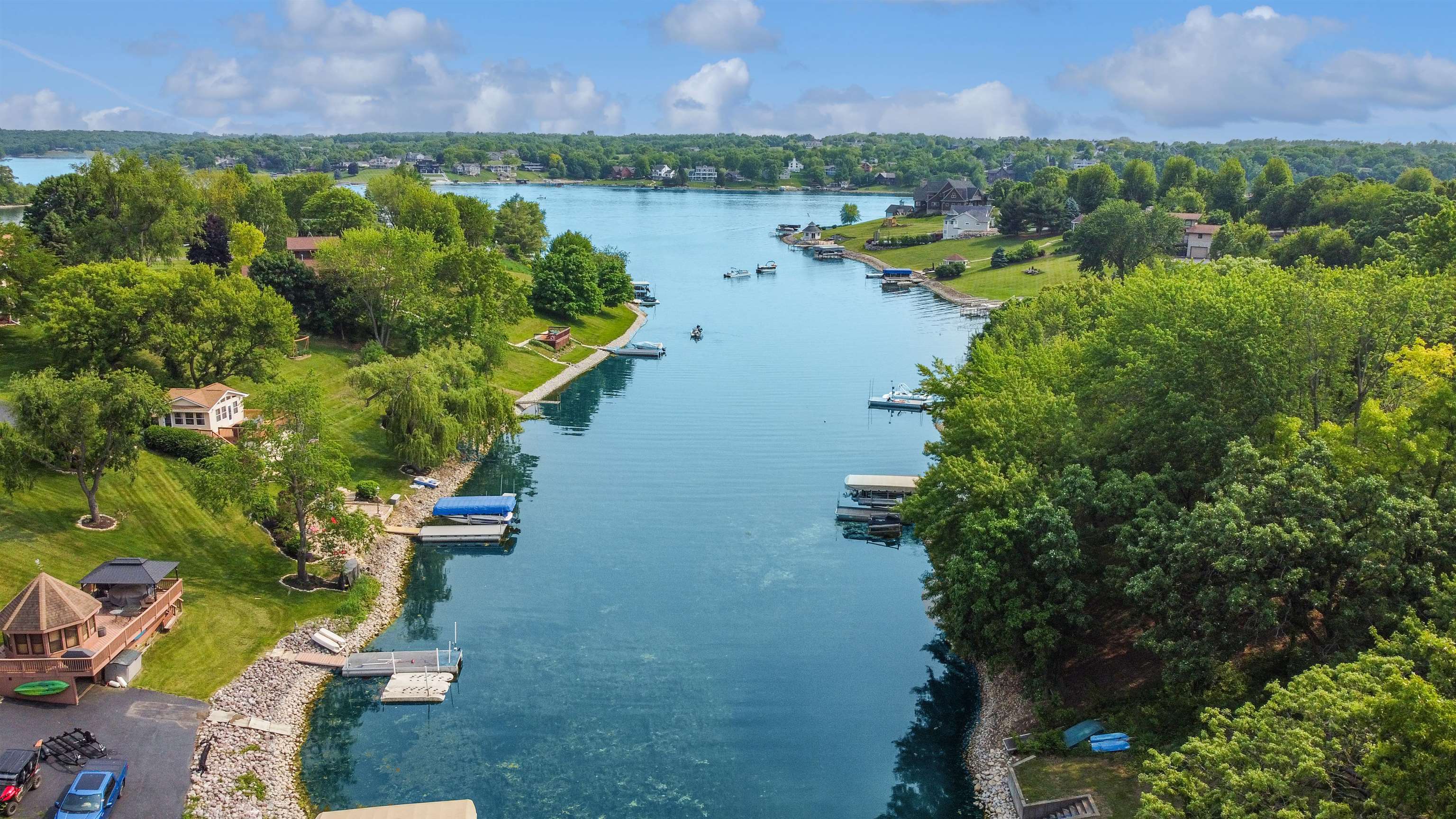 27-54 Ridgeview Drive Lake Carroll, IL 61046 - Photo 52 of 58 an aerial view of residential building with outdoor space and lake view