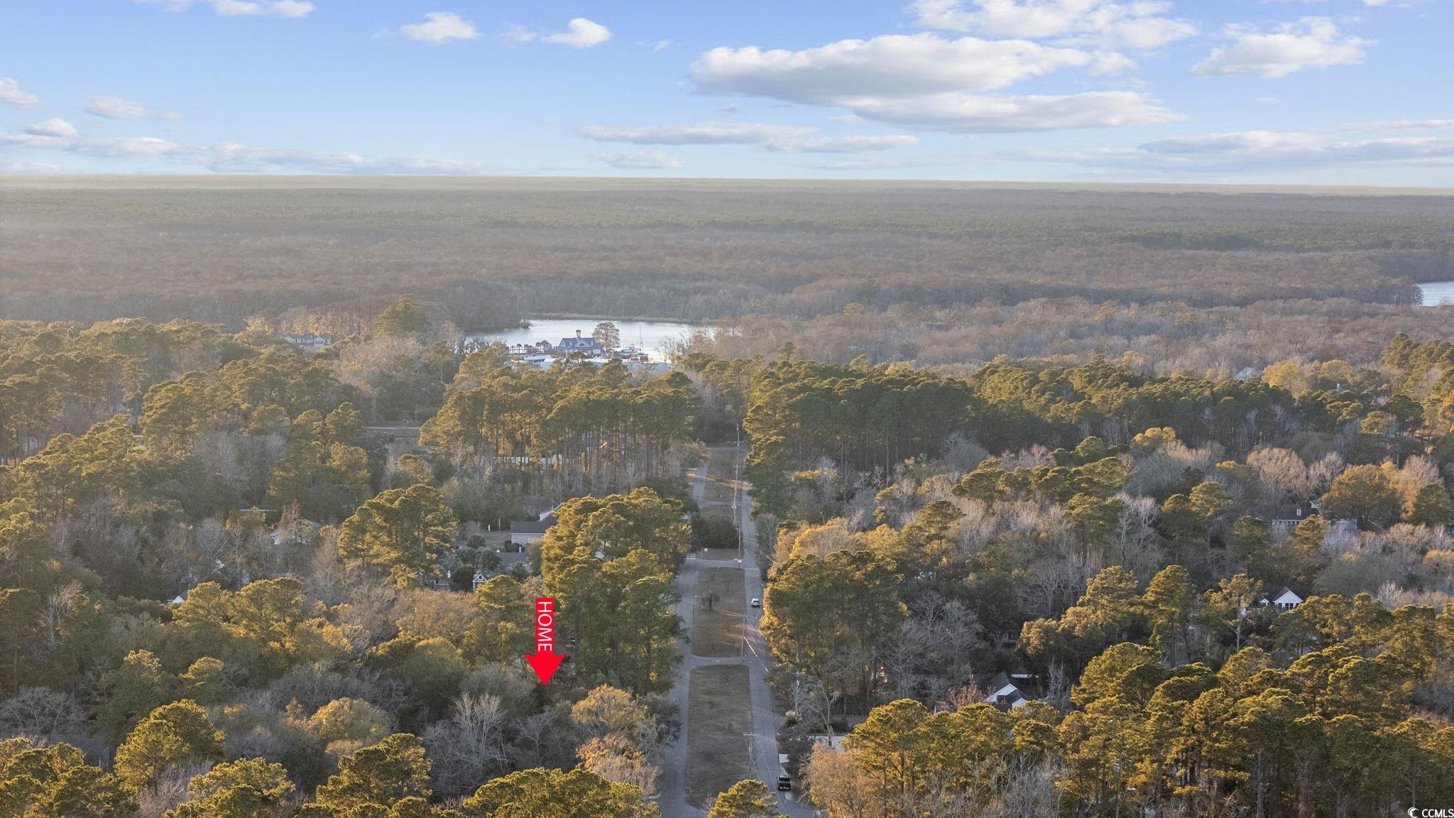 1647 Running Water Road Murrells Inlet, SC 29576 - Photo 33 of 39 Birds eye view of property with a water view