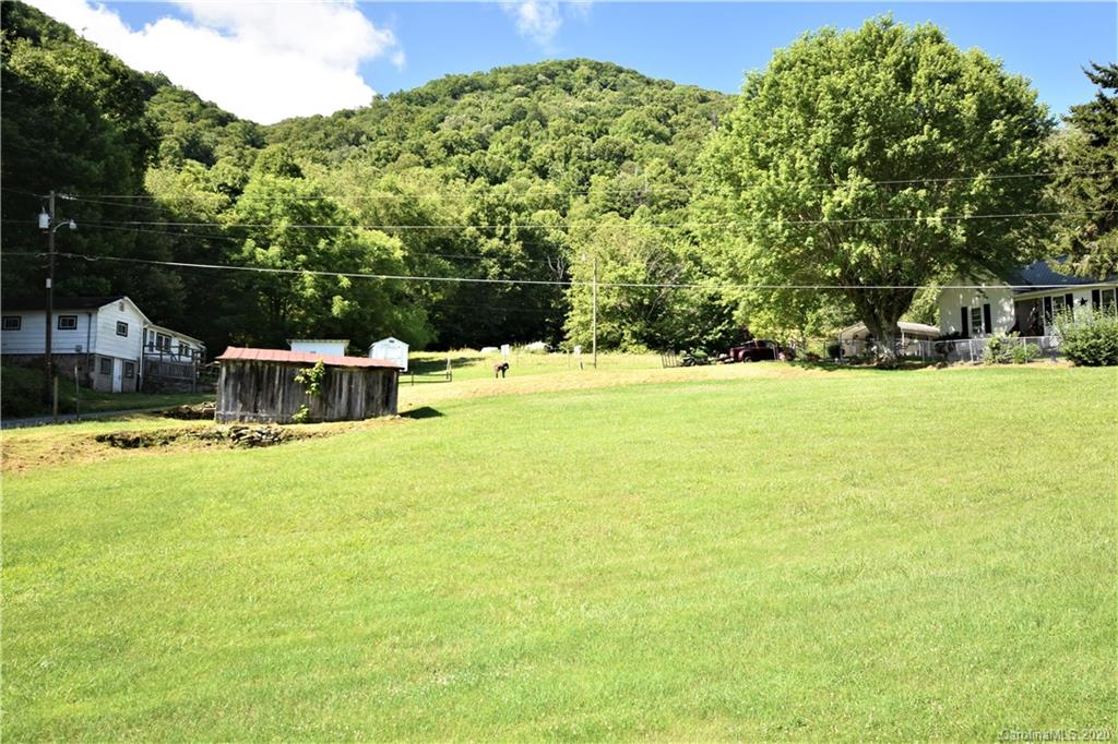 238 Raven Ridge Maggie Valley, NC 28751 - Photo 4 of 21 a view of a swimming pool with a yard and large trees