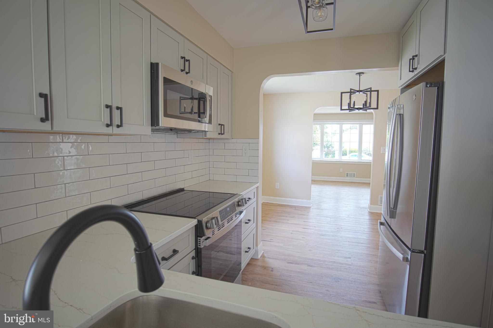 Modern kitchen with open layout charm.