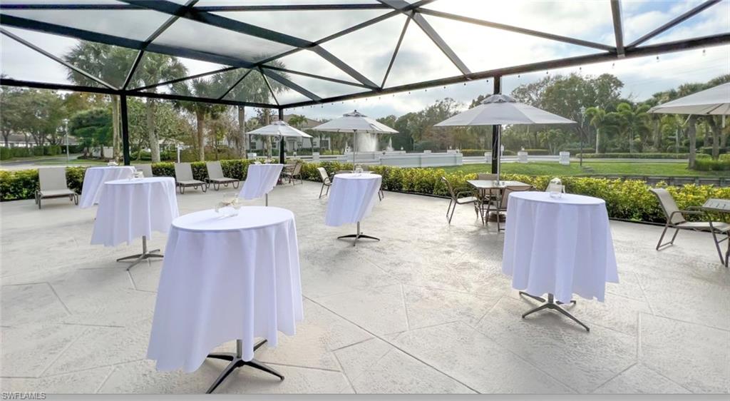 6842 Lantana Bridge Road, Unit 102 Naples, FL 34109 - Photo 30 of 49 Patio at Club house