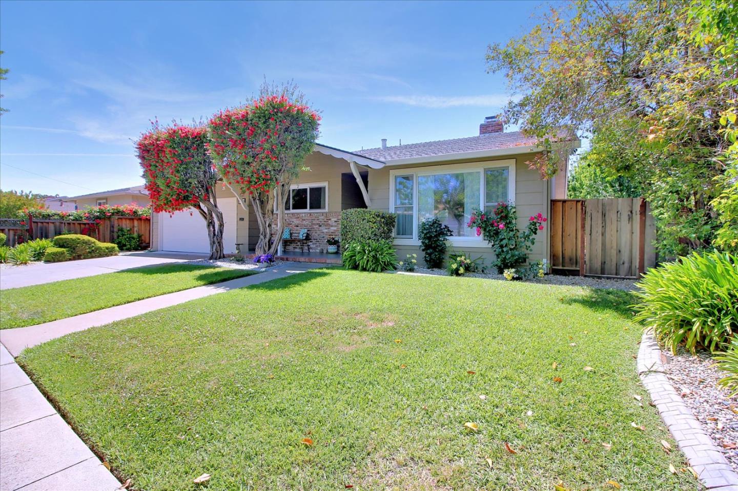1435 Floyd Avenue Sunnyvale, CA 94087 - Photo 2 of 36 a front view of house with yard and outdoor seating