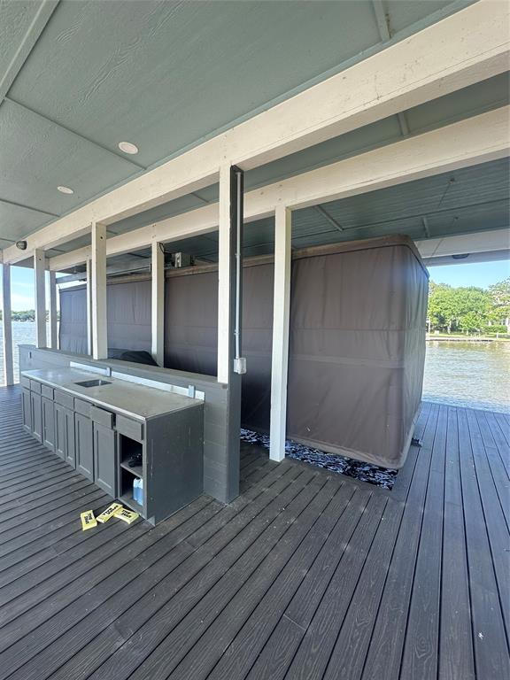 14192 Ridge Lane Malakoff, TX 75148 - Photo 10 of 14 a view of living room kitchen with wooden floor and fence