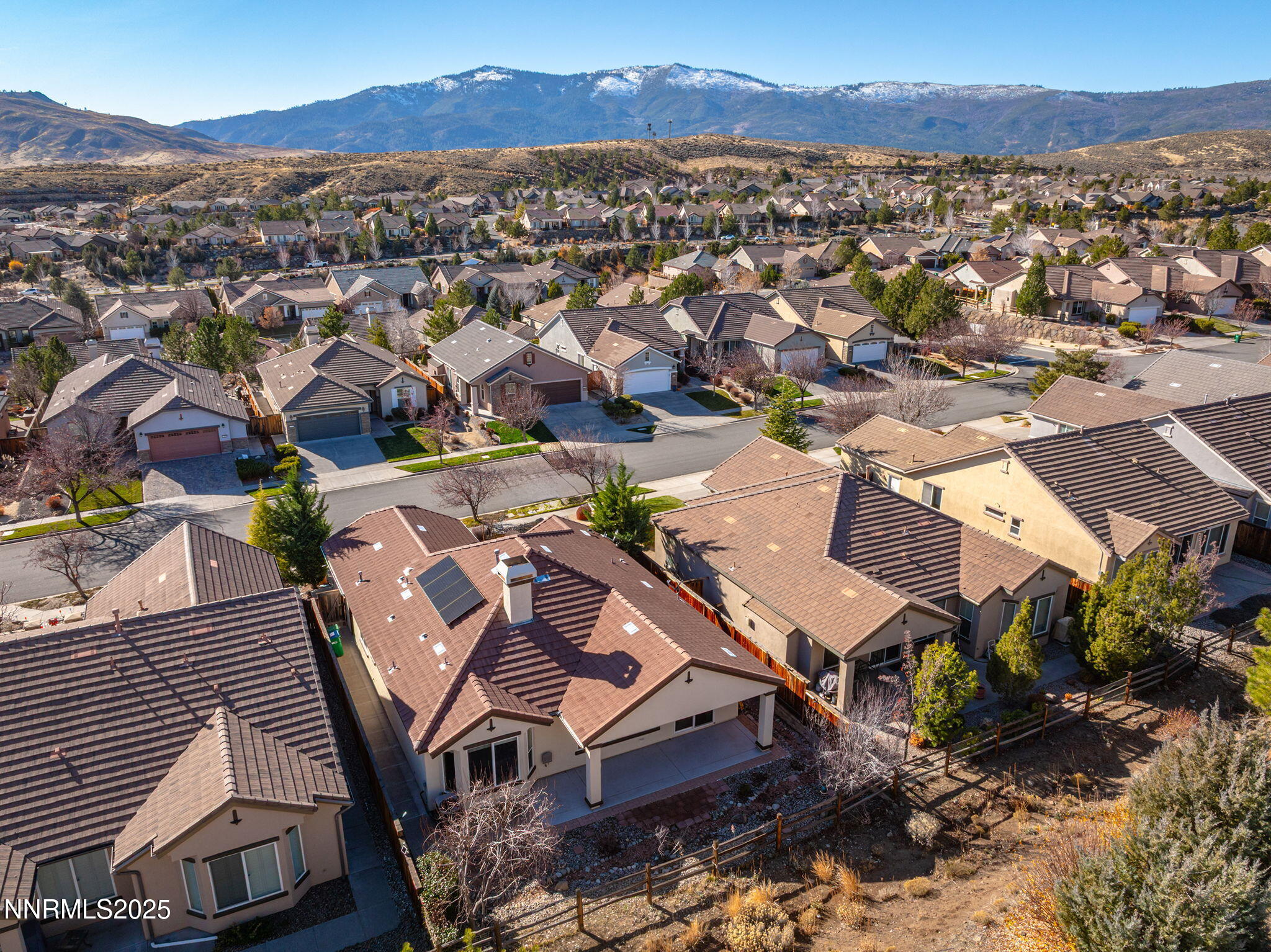 1240 Cliff Park Way Reno, NV 89523 - Photo 32 of 34 an aerial view of a house with a city view