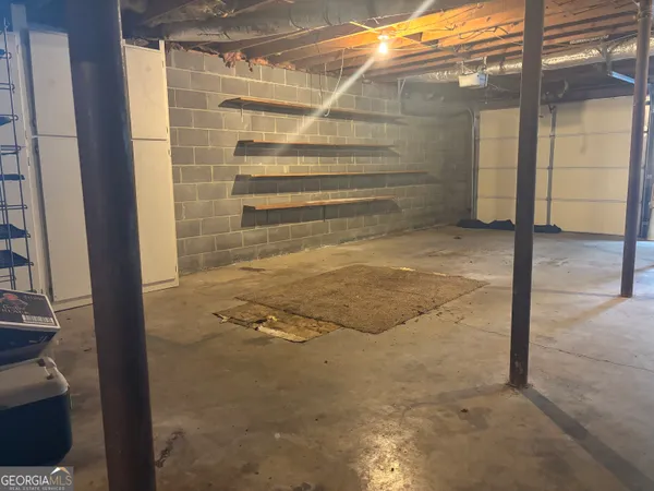 a view of room with door