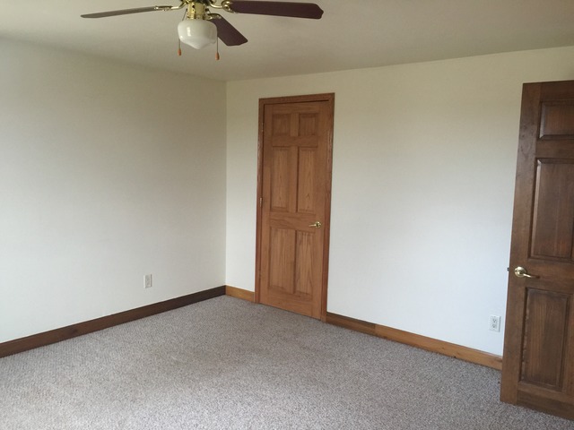 774 Pump Factory Road Amboy, IL 61310 - Photo 12 of 12 an empty room with a ceiling fan and carpet