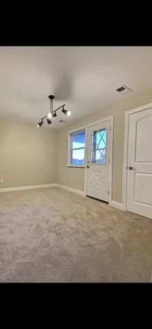 a view of an empty room