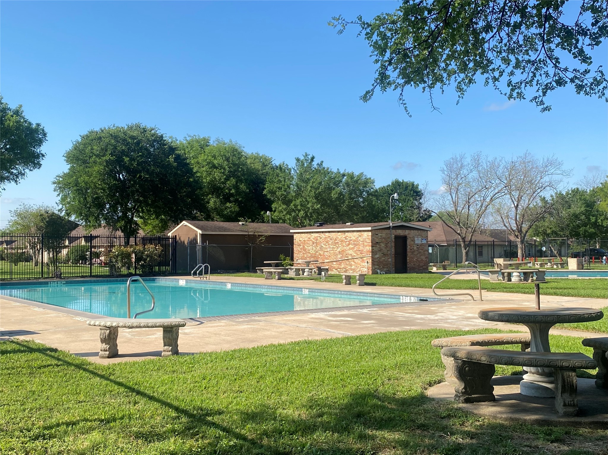 12177 Sharpview Drive Houston, TX 77072 - Photo 27 of 30 a view of a house with backyard and sitting area