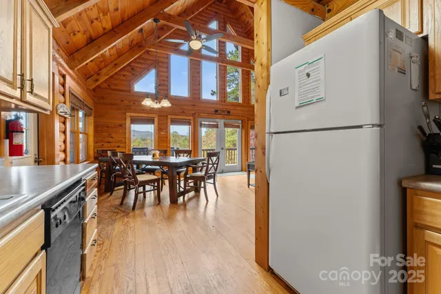 a dinning table and chairs in a patio