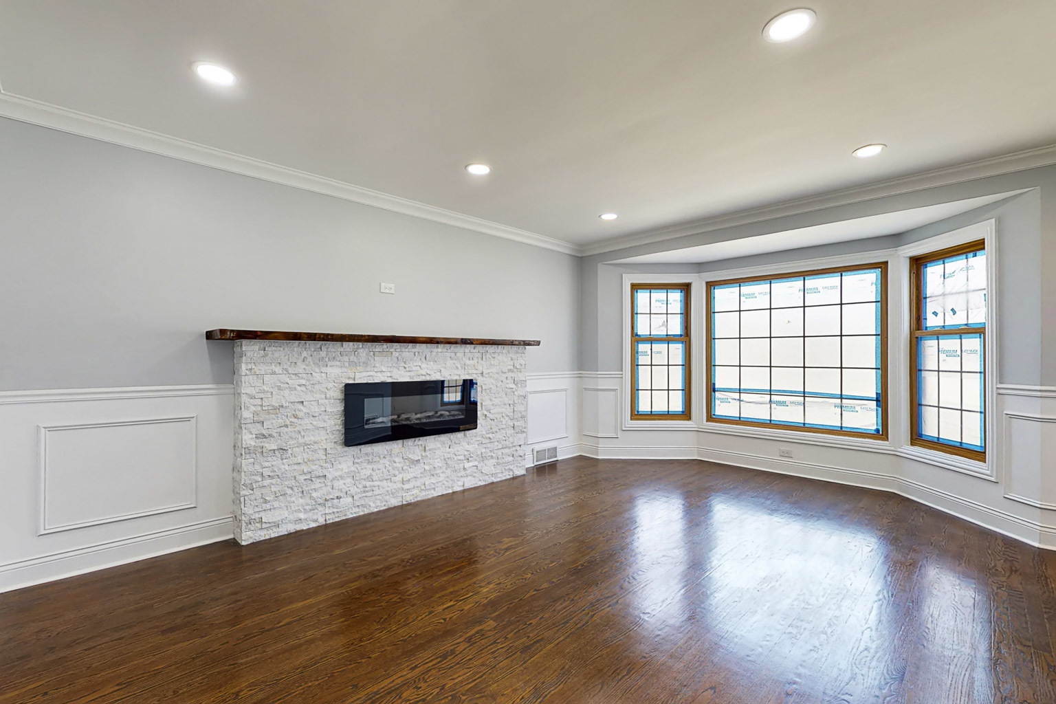 1923 186th Place Homewood, IL 60430 - Photo 15 of 39 a view of an empty room with wooden floor and a window