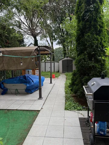 a view of outdoor space and deck