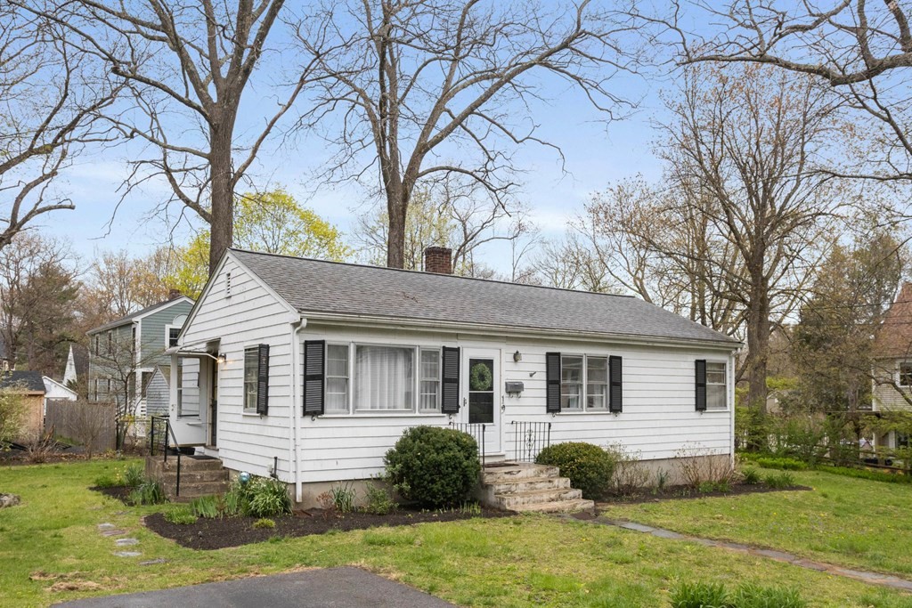 19 Laconia Road Natick, MA 01760 - Photo 1 of 27 a front view of a house with garden