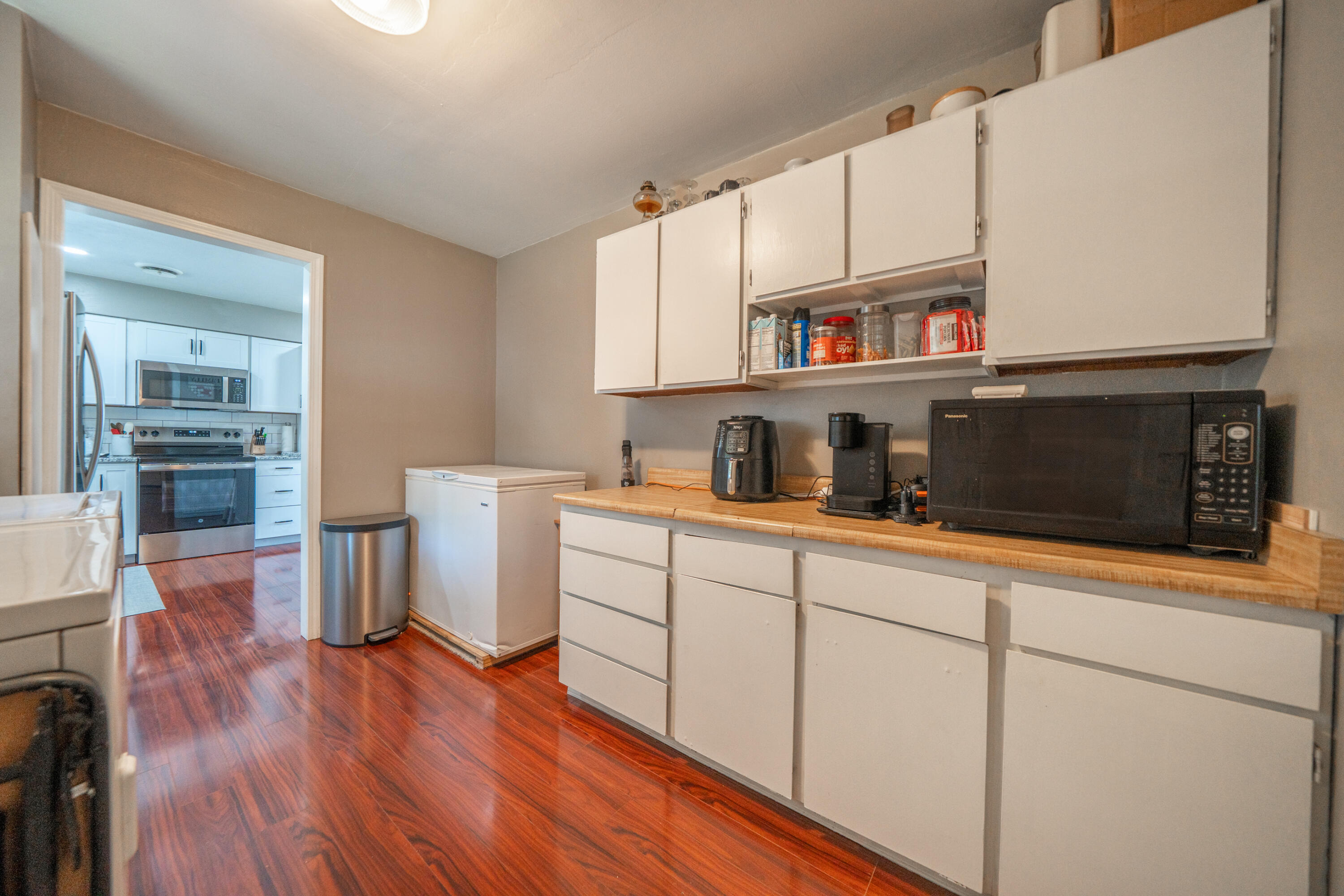37255 Carson Street Burney, CA 96013 - Photo 20 of 40 a kitchen with stainless steel appliances granite countertop a refrigerator and microwave