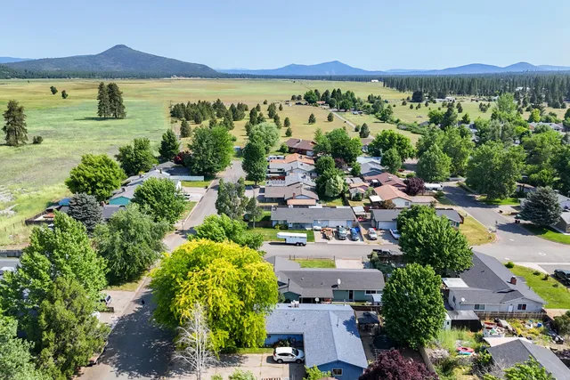 a view of a city with garden