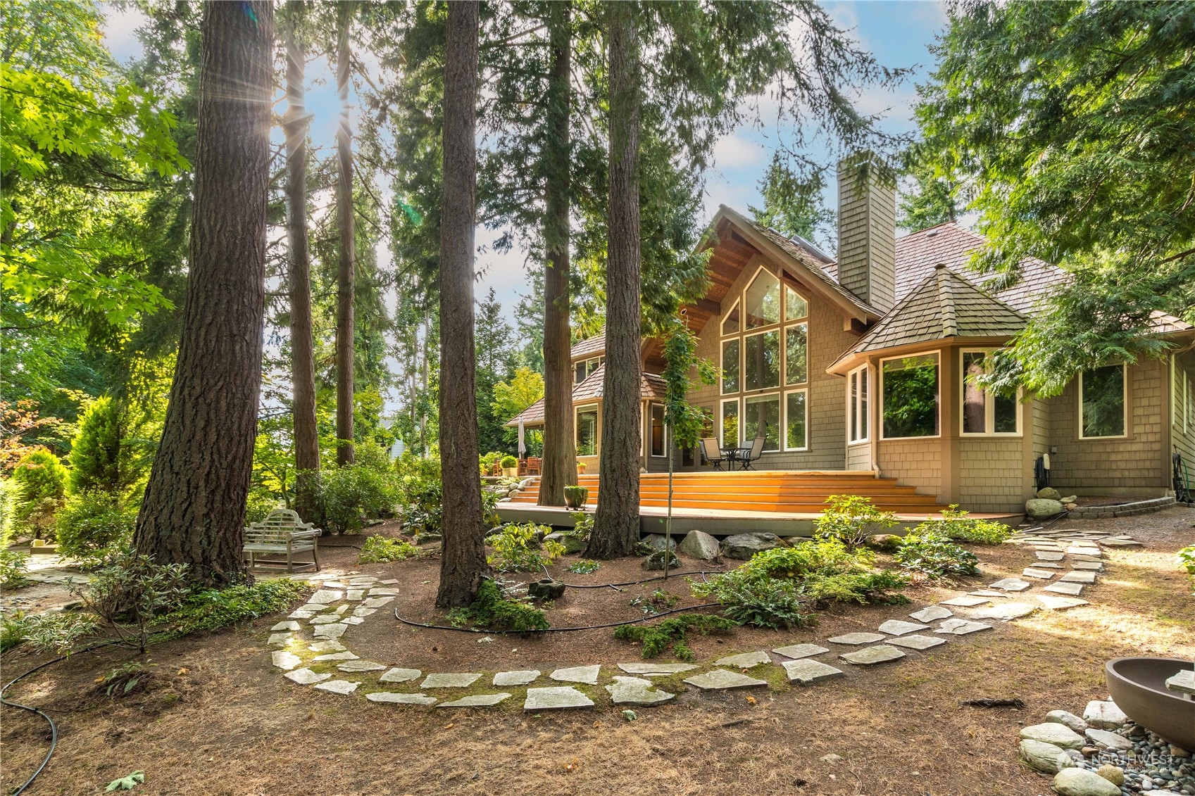 5447 Canvasback Road Blaine, WA 98230 - Photo 36 of 40 a front view of a house with garden