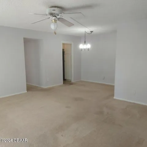 a view of balcony with wooden floor