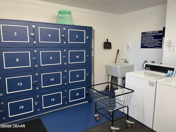 a view of a garden with swimming pool