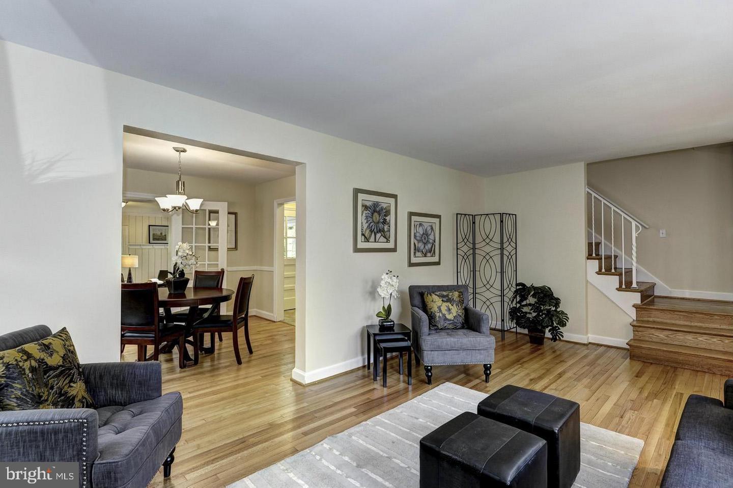 9404 Flower Avenue Silver Spring, MD 20901 - Photo 3 of 45 Living Room/Dining Room Previously Staged