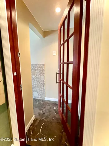 a view of an entryway with staircase