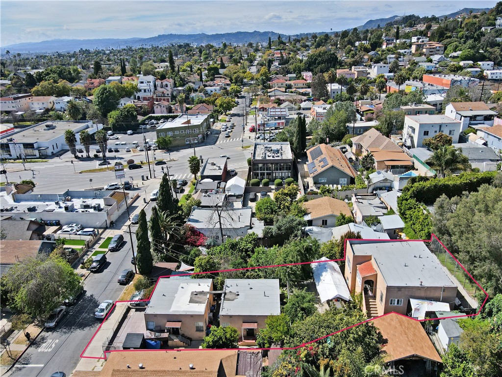 2001 Berkeley Avenue Los Angeles, CA 90026 - Photo 39 of 40 an aerial view of residential houses with outdoor space