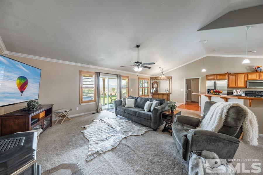 200 Antelope Valley Road Reno, NV 89506 - Photo 8 of 28 a living room with furniture and a flat screen tv