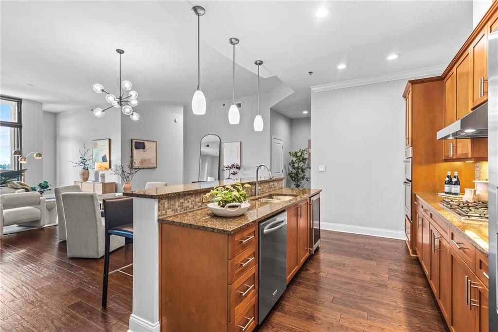 270 17th Street Northwest, Unit 4306 Atlanta, GA 30363 - Photo 12 of 54 a kitchen that has a lot of cabinets in it