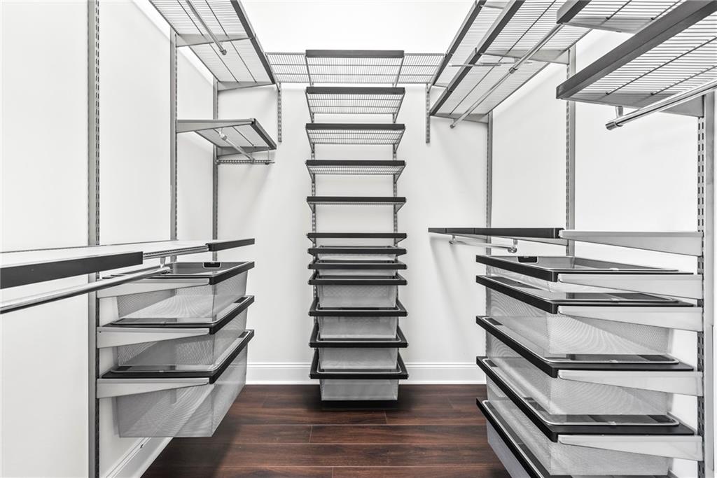 270 17th Street Northwest, Unit 4306 Atlanta, GA 30363 - Photo 22 of 54 a view of entryway and hall with wooden floor