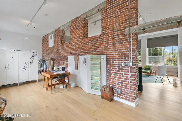 a room with furniture and window