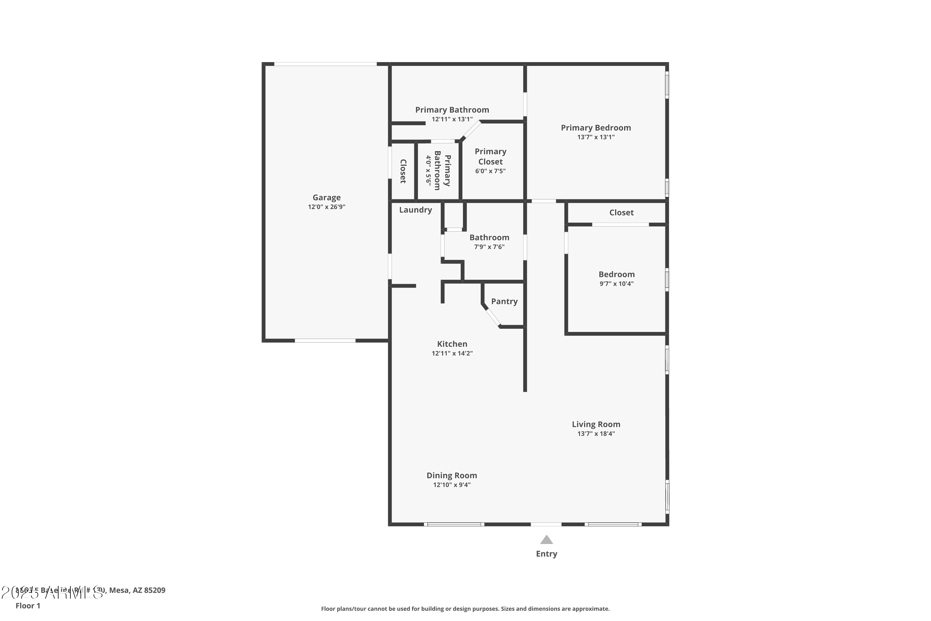 8865 East Baseline Road, Unit 130 Mesa, AZ 85209 - Photo 48 of 48 a picture of floor plan