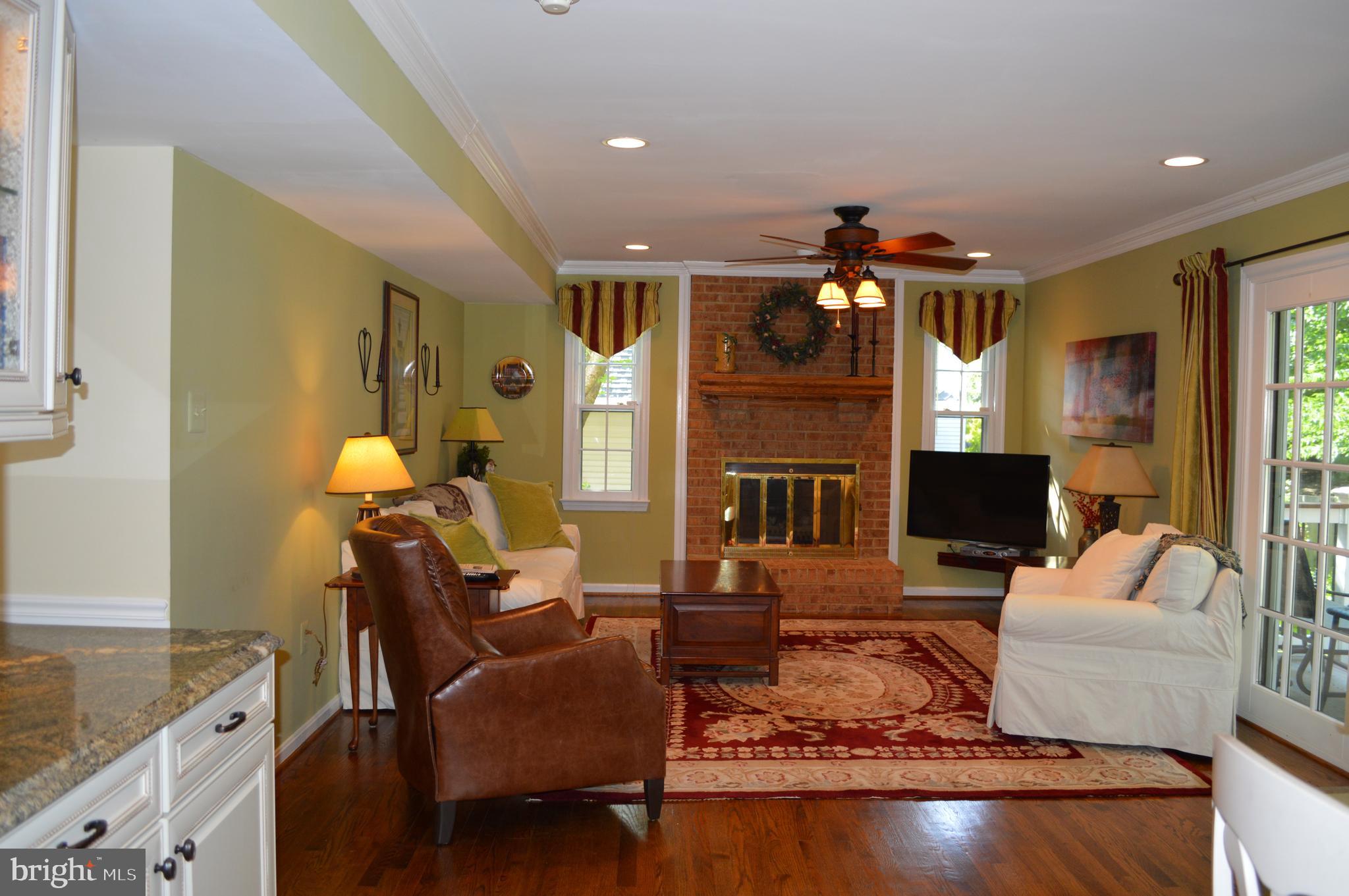 9302 Mac Swain Place Springfield, VA 22153 - Photo 13 of 69 Cozy Family Room with fireplace with gas logs