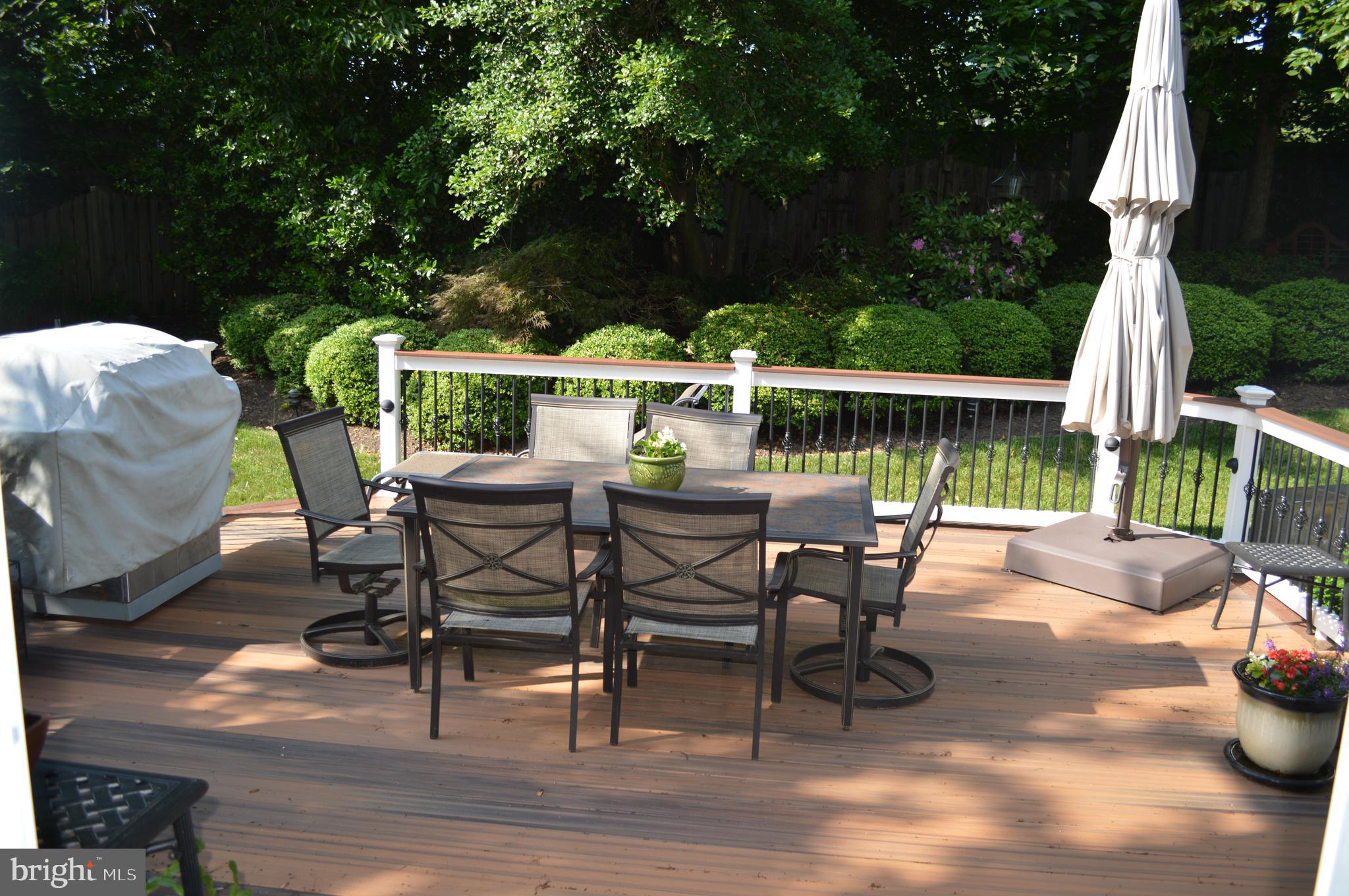 9302 Mac Swain Place Springfield, VA 22153 - Photo 44 of 69 Renovated Deck off Kitchen in Back Yard