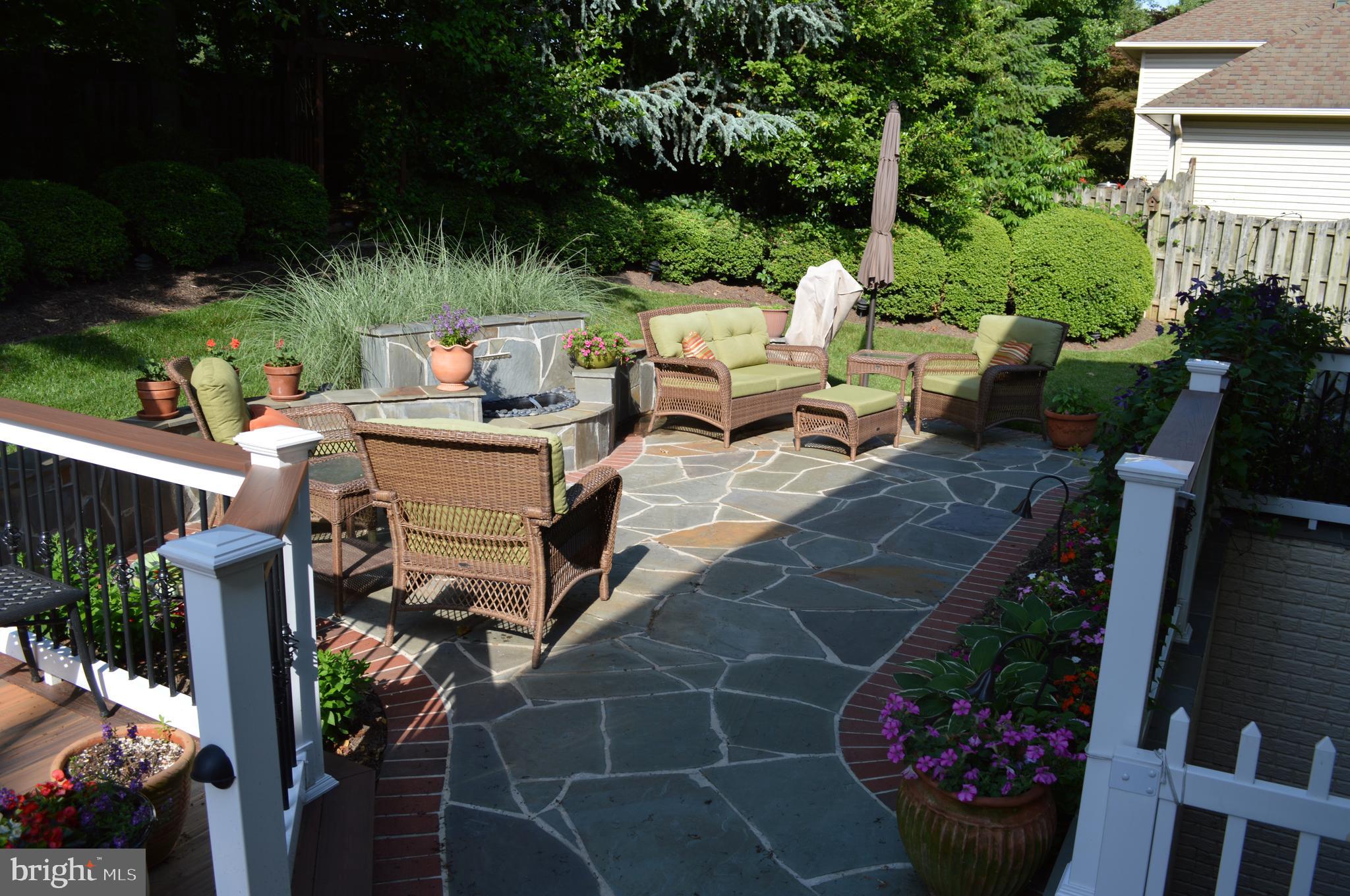 9302 Mac Swain Place Springfield, VA 22153 - Photo 45 of 69 Renovated Flagstone Patio off Deck