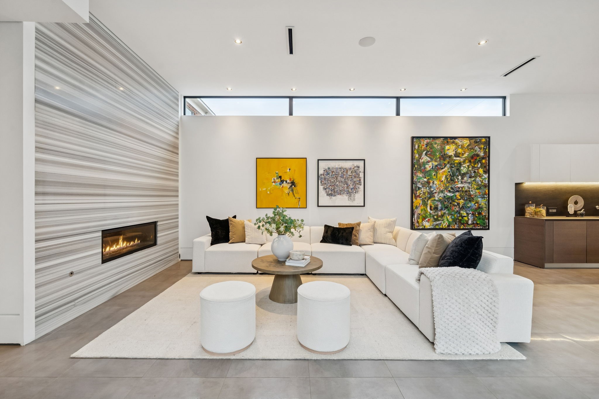 2332 Wroxton Road Houston, TX 77005 - Photo 11 of 50 a living room with furniture and a fireplace