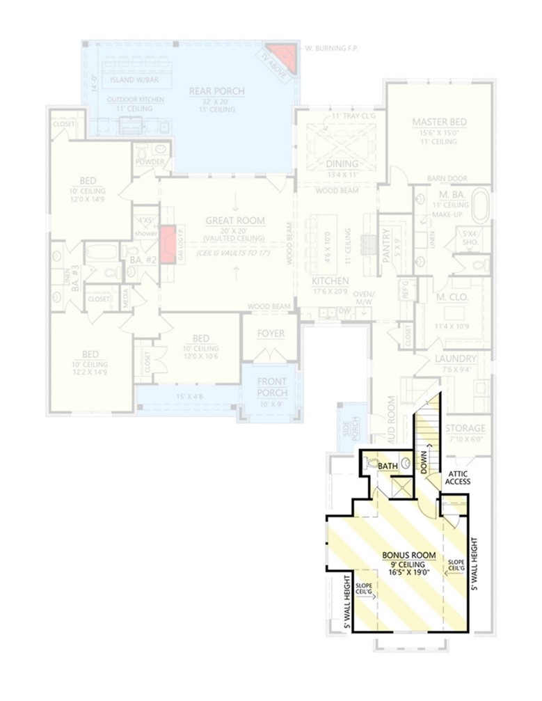 220 Mill Pine Road Liberty, SC 29657 - Photo 10 of 11 Explore the expansive layout of this home, featuring multiple rooms and a functional design.