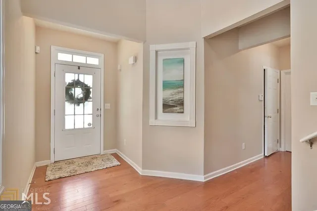 a view of livingroom with front door